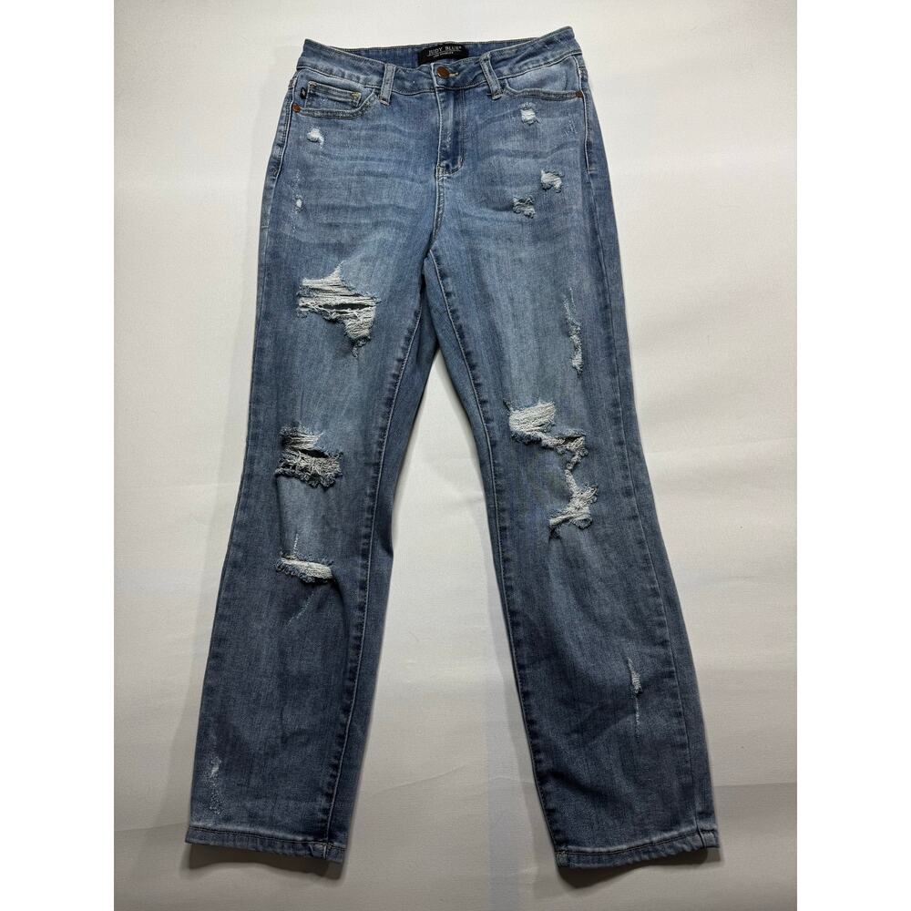 Judy Blue Women's Boyfriend Fit Blue Stretch  Jeans - Size 27x26.5*